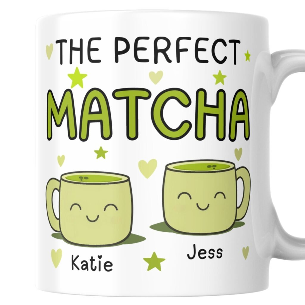 Cute Personalised Matcha Gift Mug
