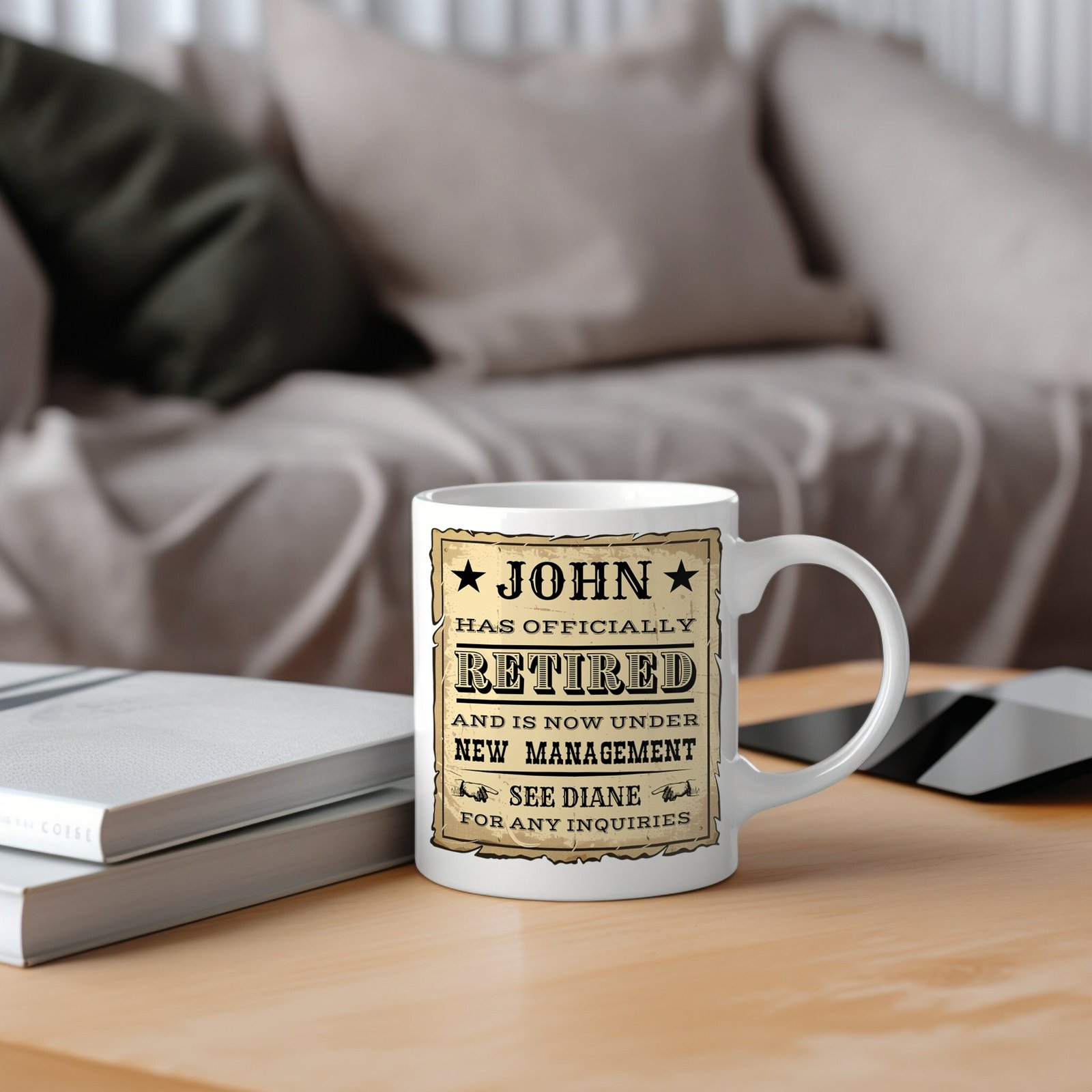 Retirement Mug Gift - Under New Management - Image 4