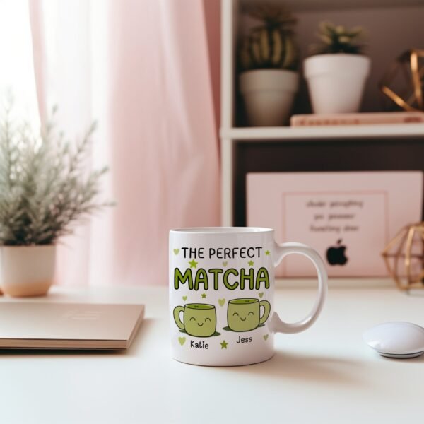 Cute Personalised Matcha Gift Mug - Image 4