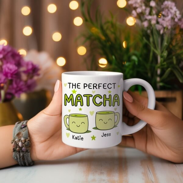 Cute Personalised Matcha Gift Mug - Image 3
