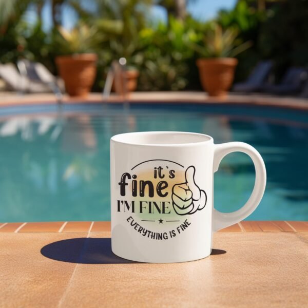 Everything Is Fine Anxiety Mug Gift - Image 5