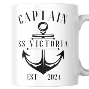 Personalised boat owner mug gift