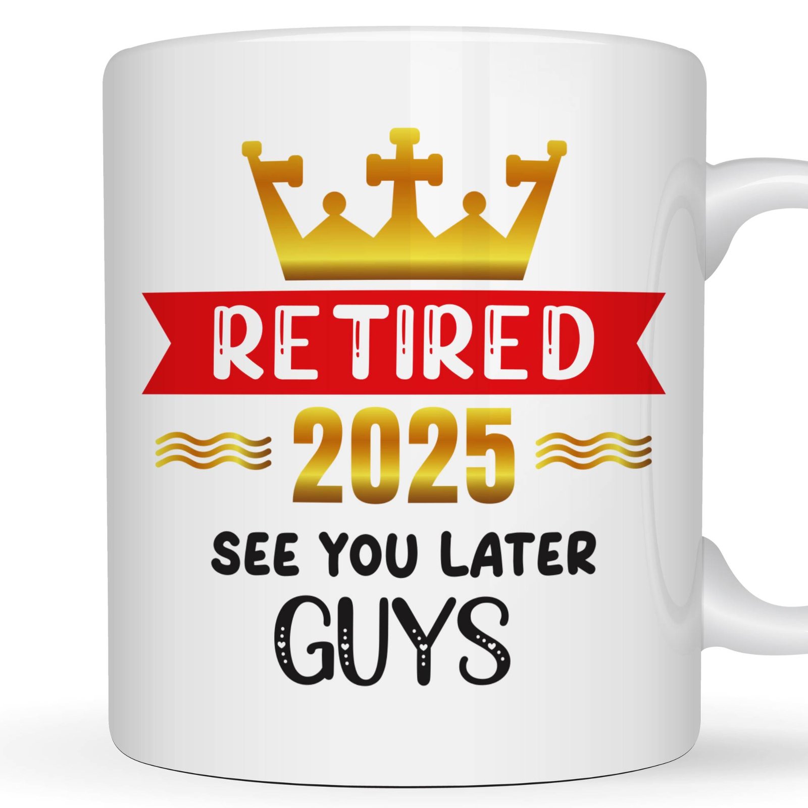 retired 2025 retirement mug gift